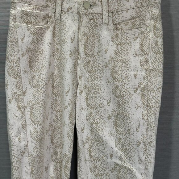PAIGE Jeans Womens 25 Hoxton Ankle Cotton Stretch Snakeskin Print Pockets - Picture 2 of 11